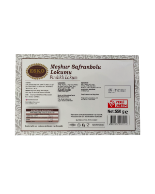Esko Safranbolu Fındıklı Lokum 600 gr
