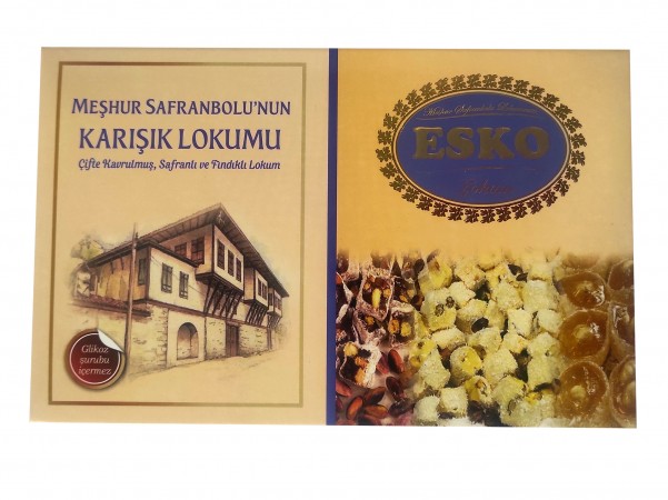 Esko Safranbolu Karışık Lokumu 500 gr Esko Safranbolu Karışık Lokumu 500 gr