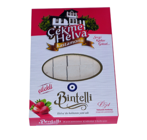 Bintelli Çilekli Çekme Helva (V) 250 gr