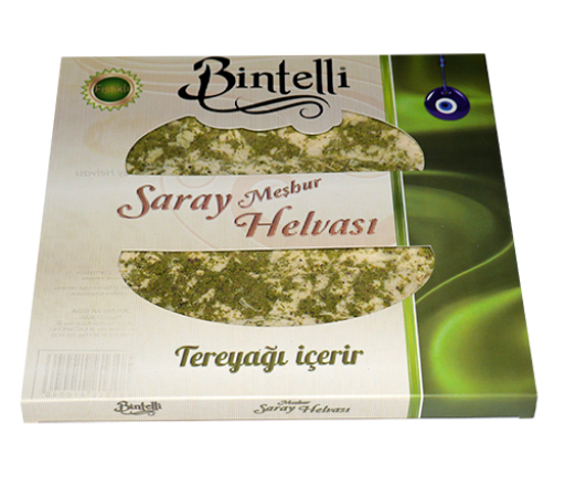 Bintelli Saray Helvası Antep Fıstıklı Çekme Helva (V) 400 gr